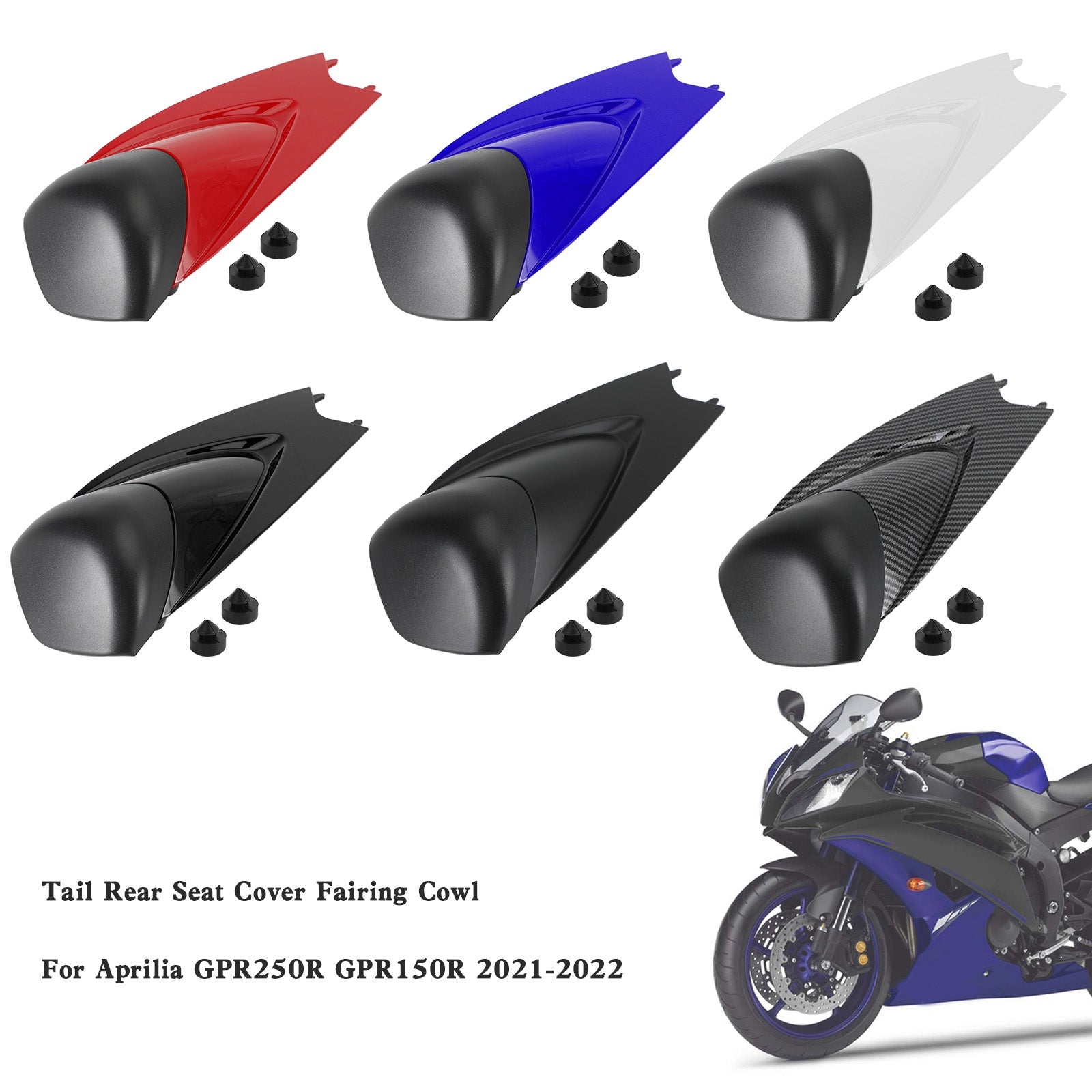 Aprilia GPR250R GPR150R 2021-2022 Tail Rear Seat Cover Fairing Cowl