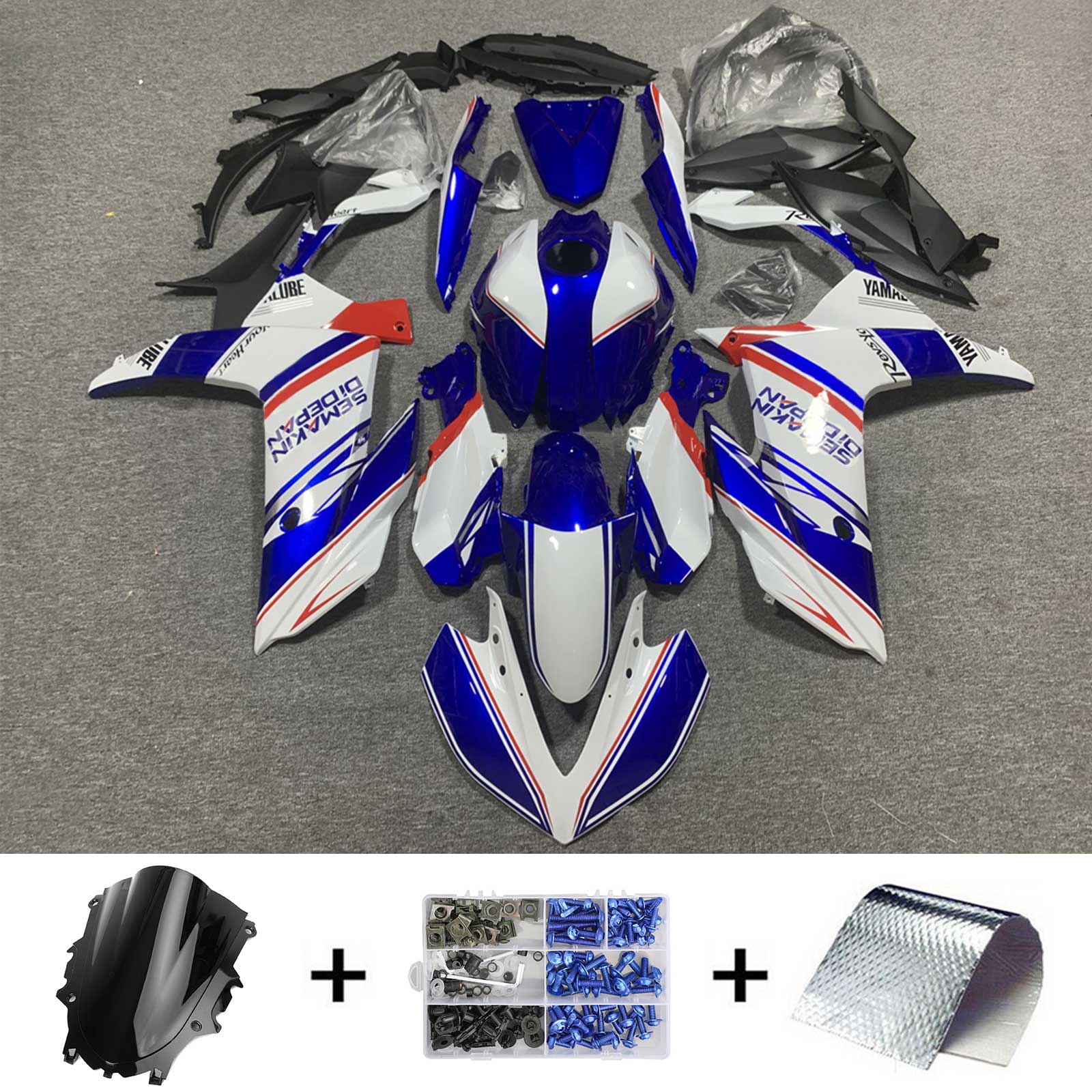 Yamaha YZF-R3 R25 2022-2024 Fairing Kit Bodywork Plastic ABS