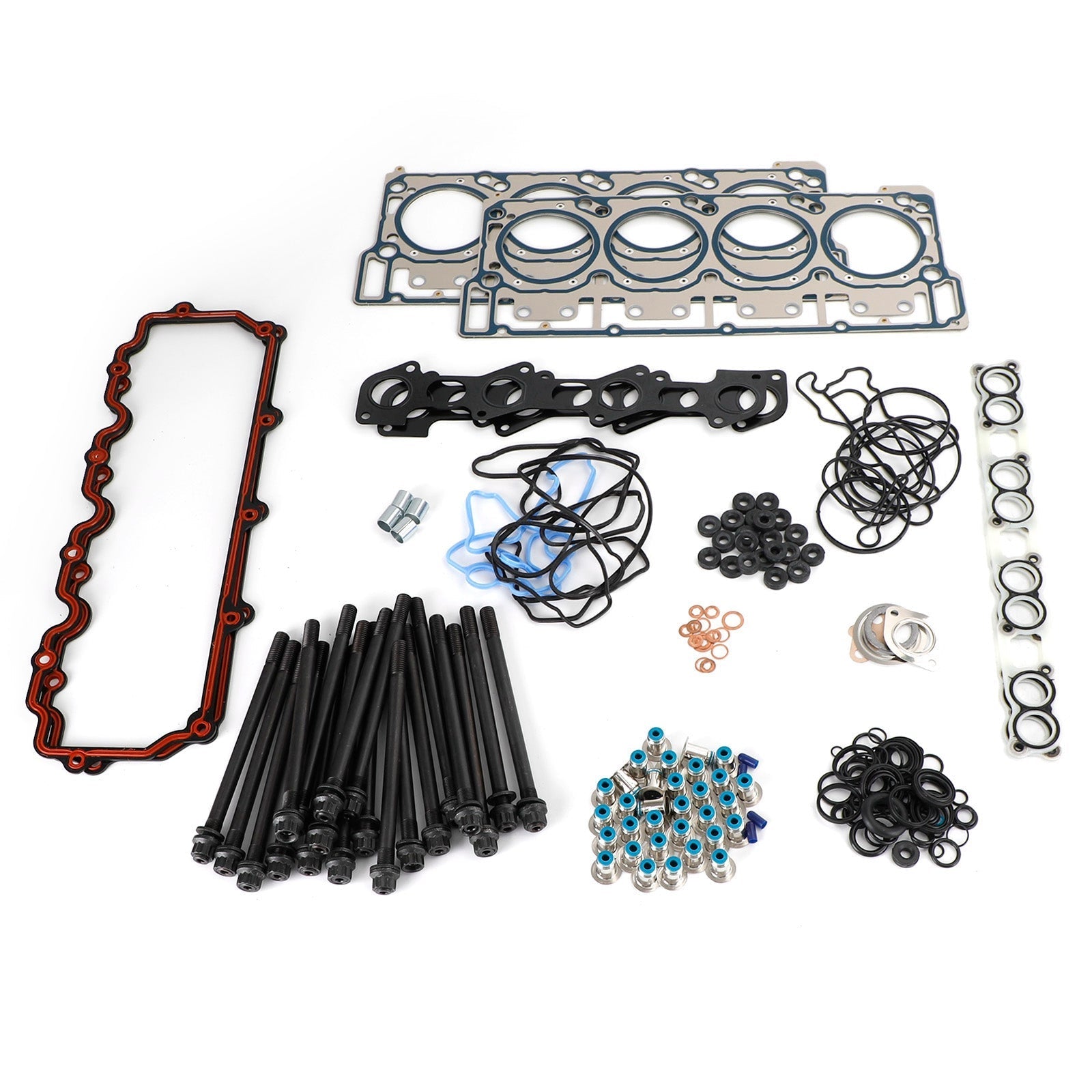 2004-2010 E-350 E-450 Ford 6.0L V8 Diesel 18mm Cylinder Head Stud Kit&Head Gasket