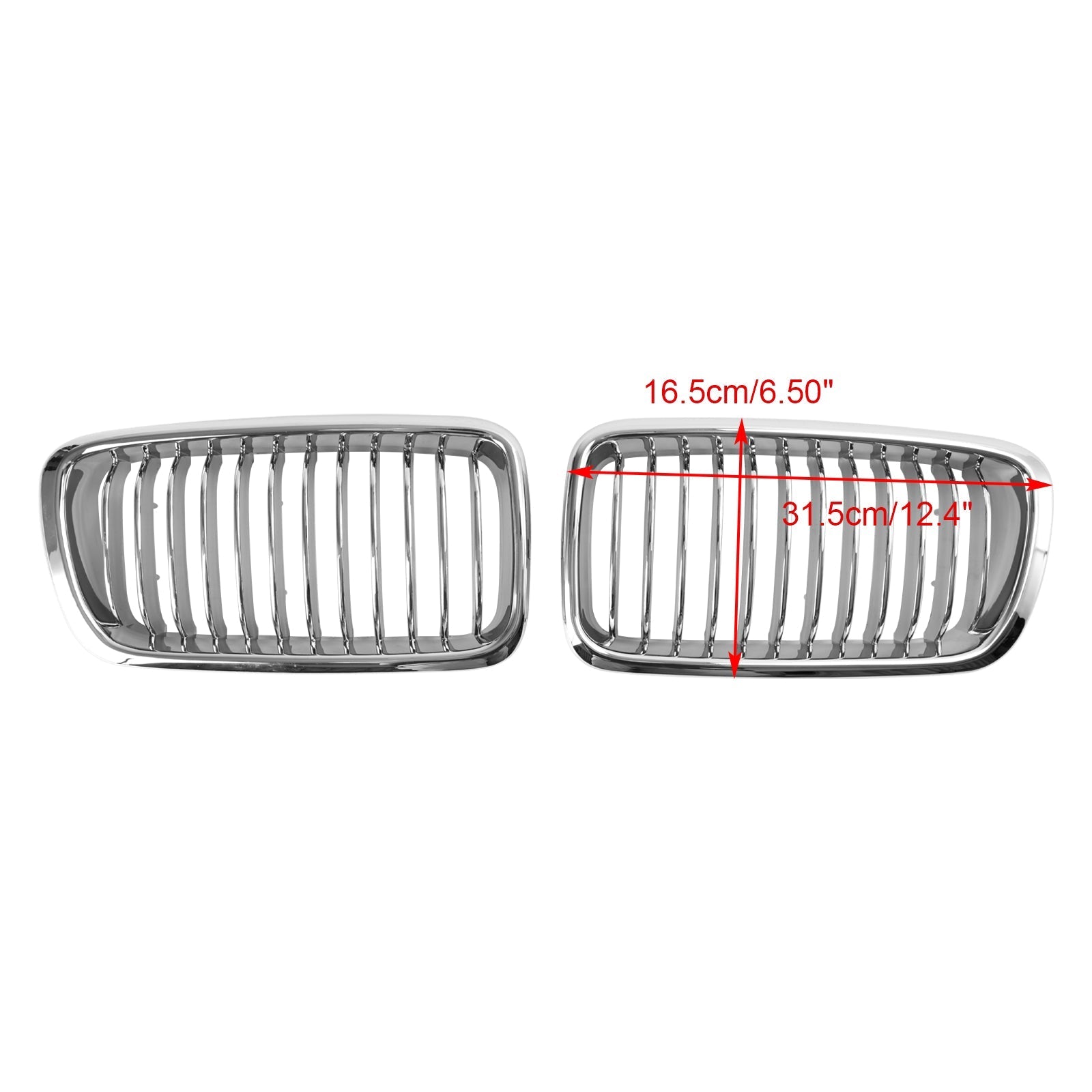 BMW 7 Series E38 1994-2001 2PCS Chrome Front Kidney Grill Grille