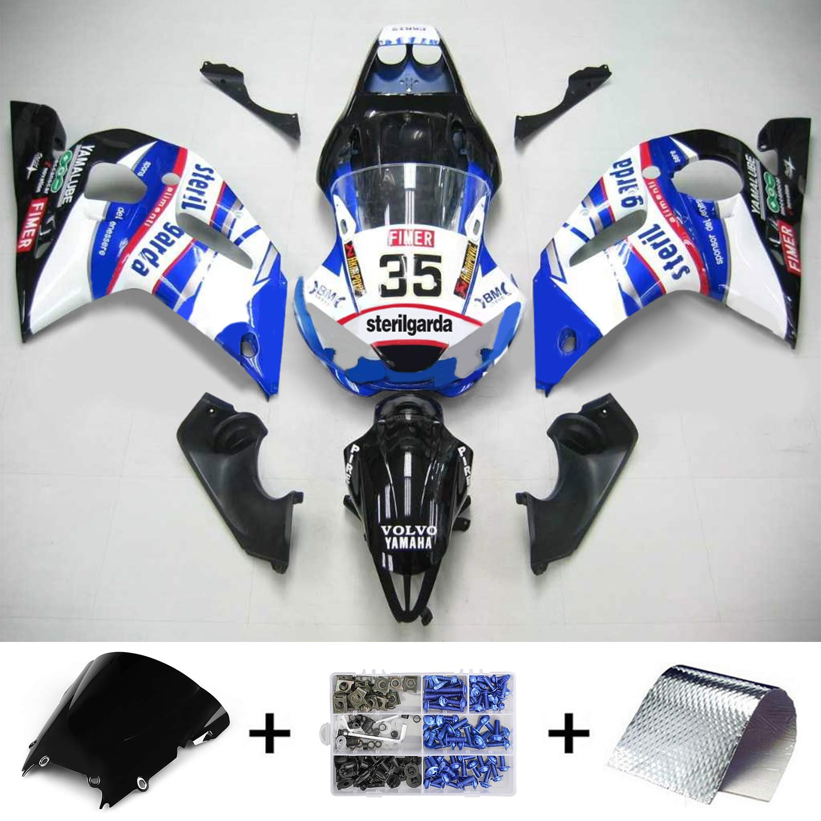 Kit de carenado para Yamaha YZF 600 R6 1998-2002 Genérico