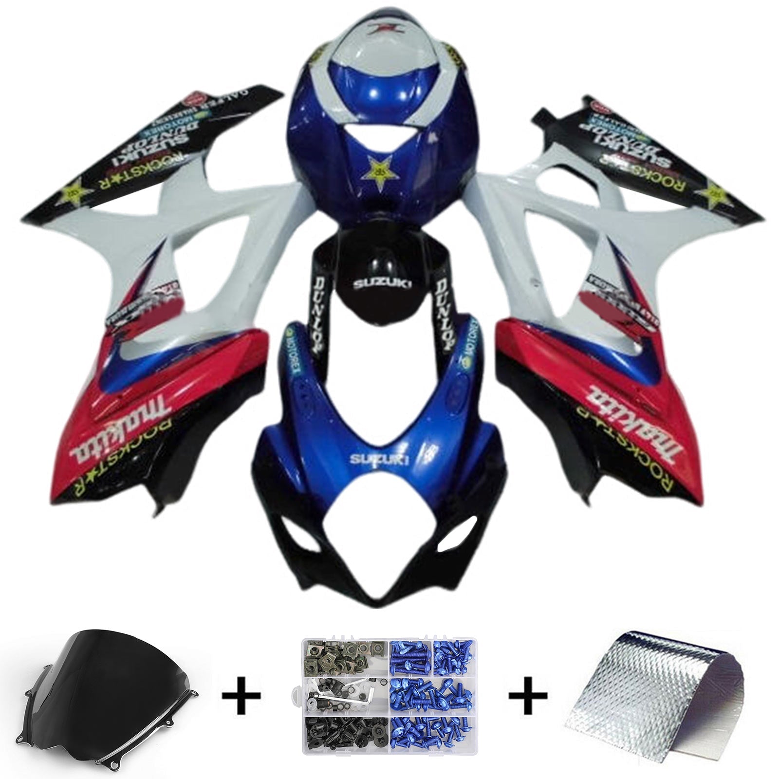 Amotopart Suzuki GSXR1000 2007-2008 K7 Fairing Kit Bodywork Plastic ABS