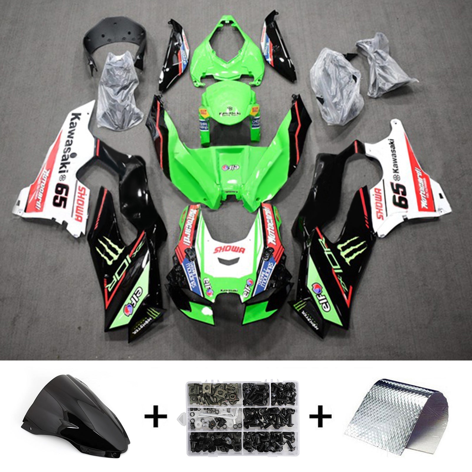 Kawasaki ZX-10R ZX-10RR 2021-2024 Kit Carenado Carrocería ABS