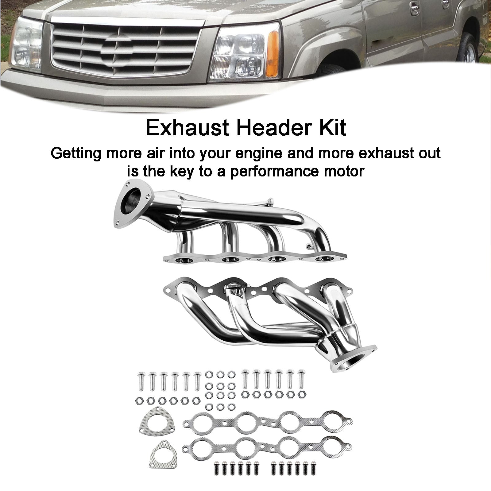 2001-2003 Chevrolet Silverado 1500 2500 HD 3500 Colector de escape