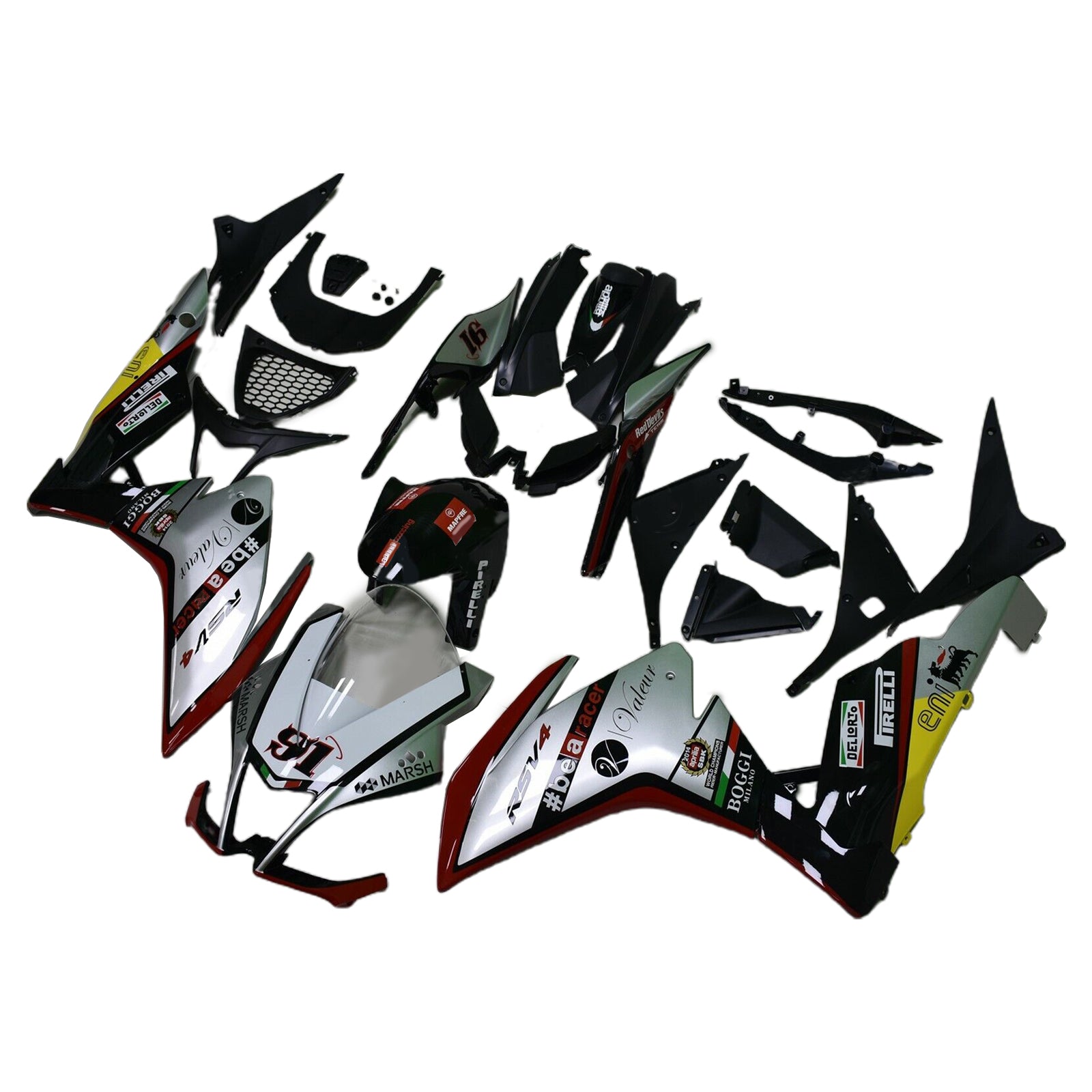 Amotopart Aprilia RSV4 1000 2009-2015 Fairing Kit Bodywork Plastic ABS