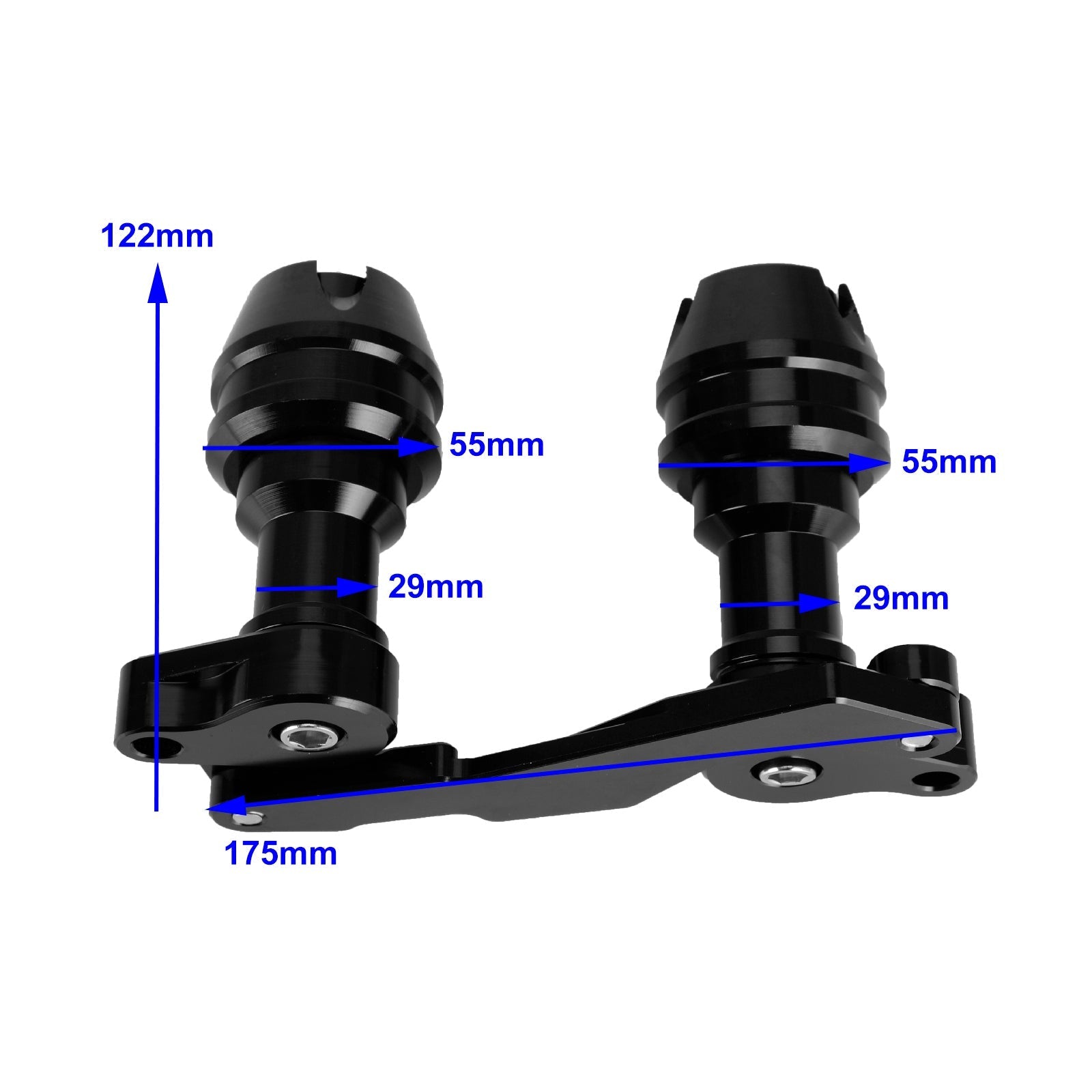 Protector deslizante de marco antichoque Cnc Yamaha Nvx Aerox Nmax 2015-2019