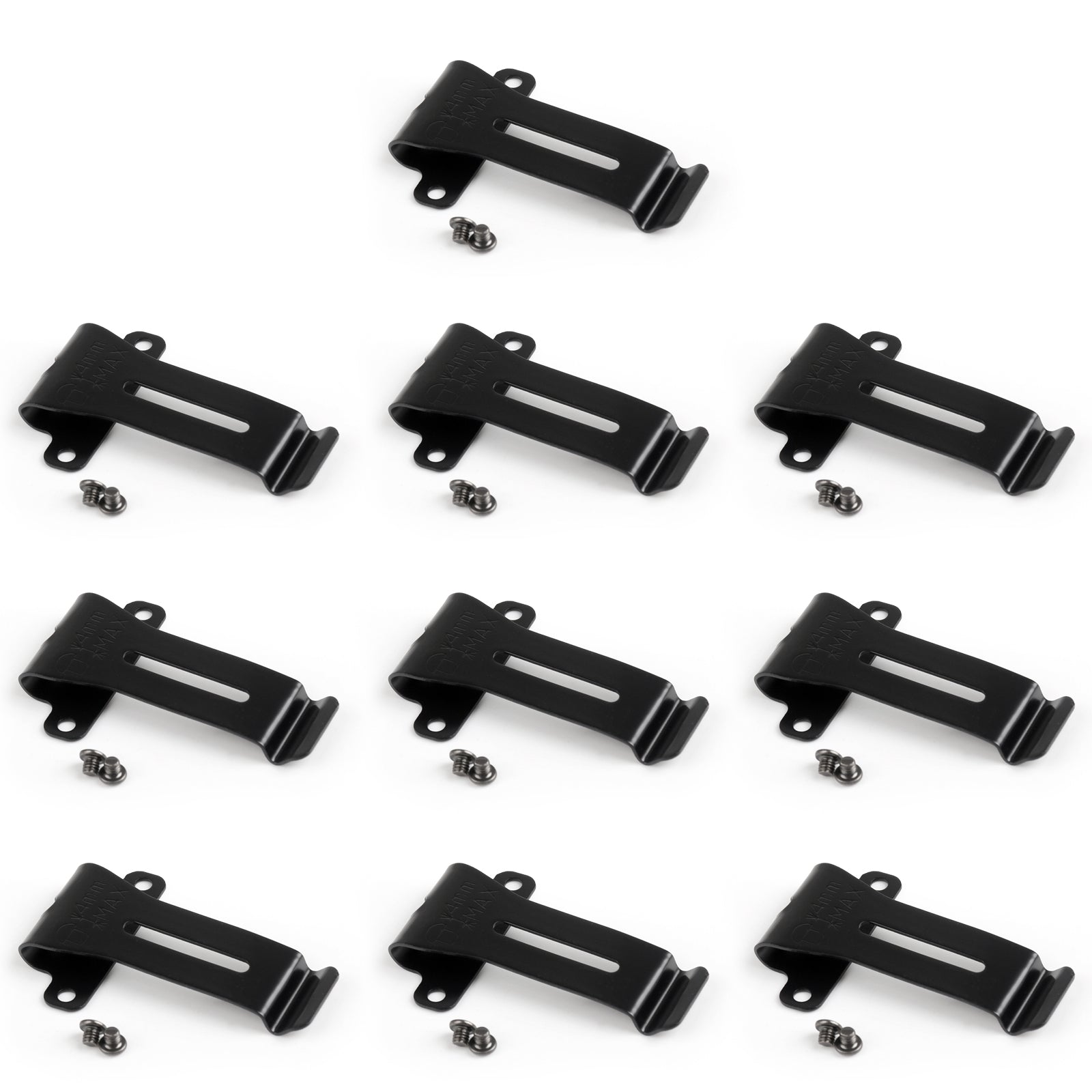 10x Clip de cinturón de Metal para Kenwood TK-208 TK-308 TH-22AT TH-42AT BF-888S/666s/777S