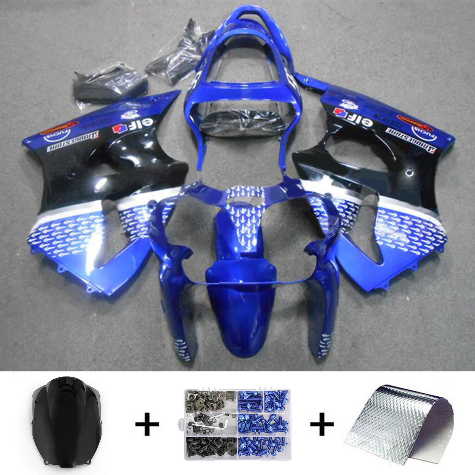 Kit Carenado Kawasaki ZX6R 636 2000-2002 ZZR600 2005-2008 Carrocería