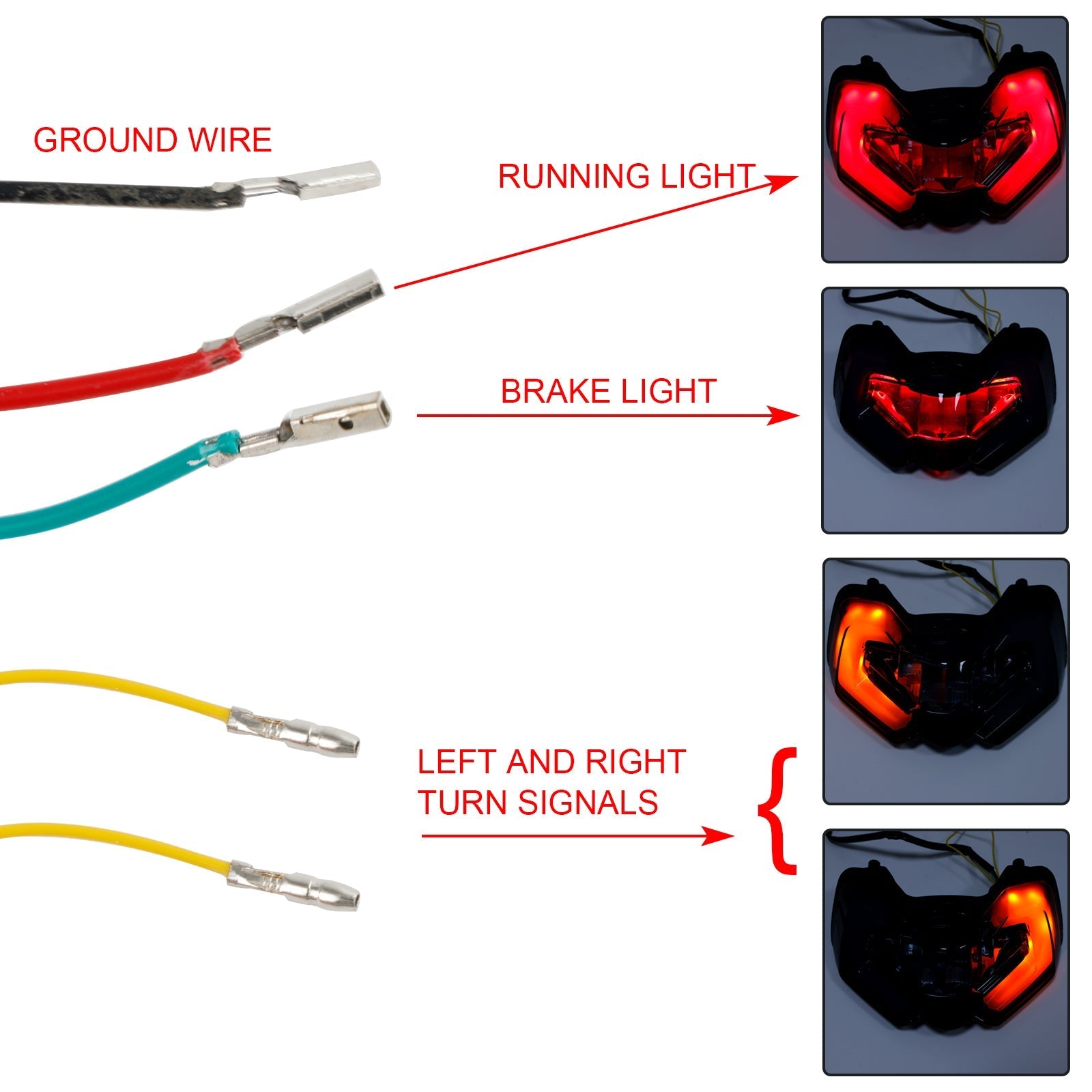 Luz trasera intermitentes integradas para DUCATI Multistrada V4S V4 110 2021-2023