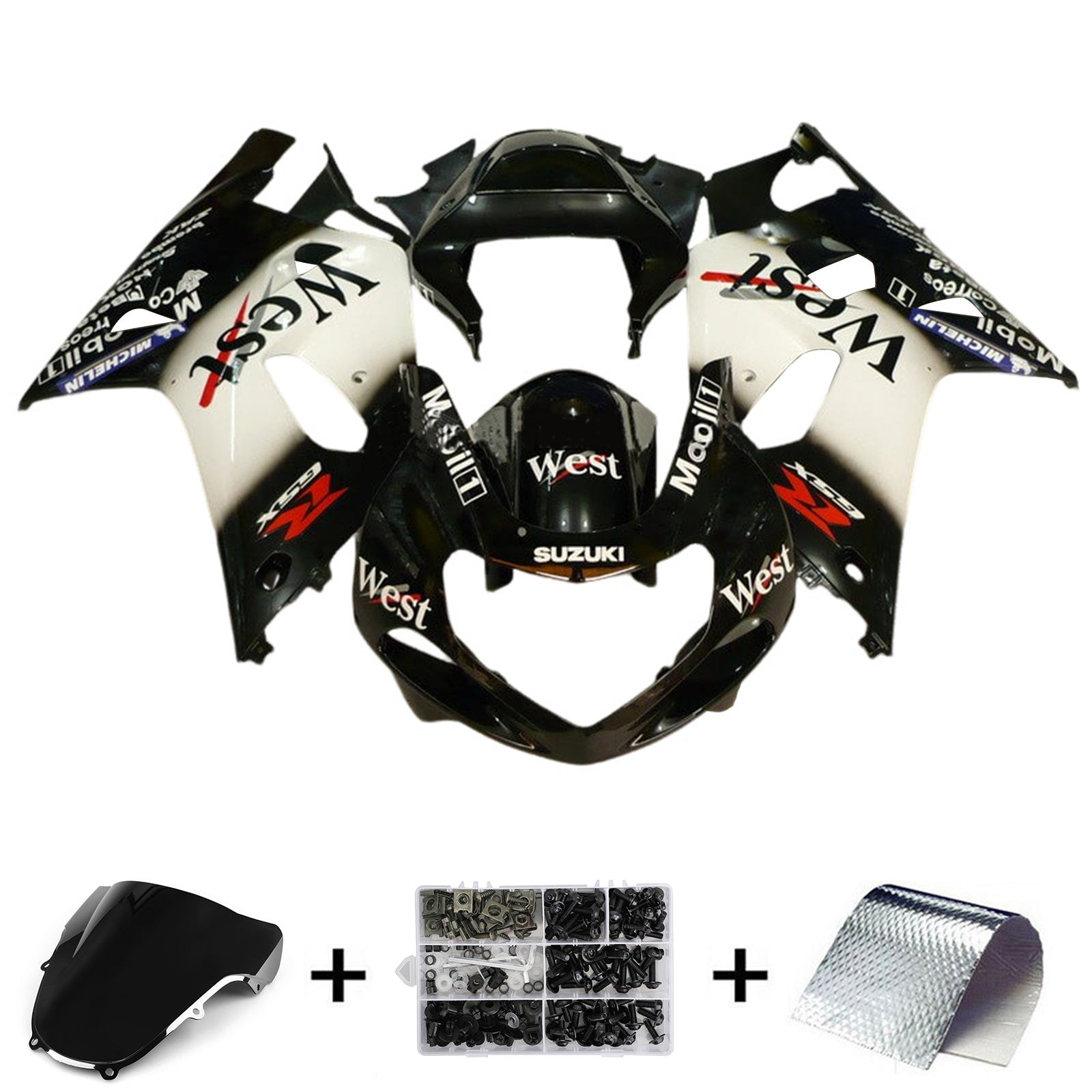 Amotopart Suzuki GSXR600 2001-2003 GSXR750 2000-2003 K1 Fairing Kit