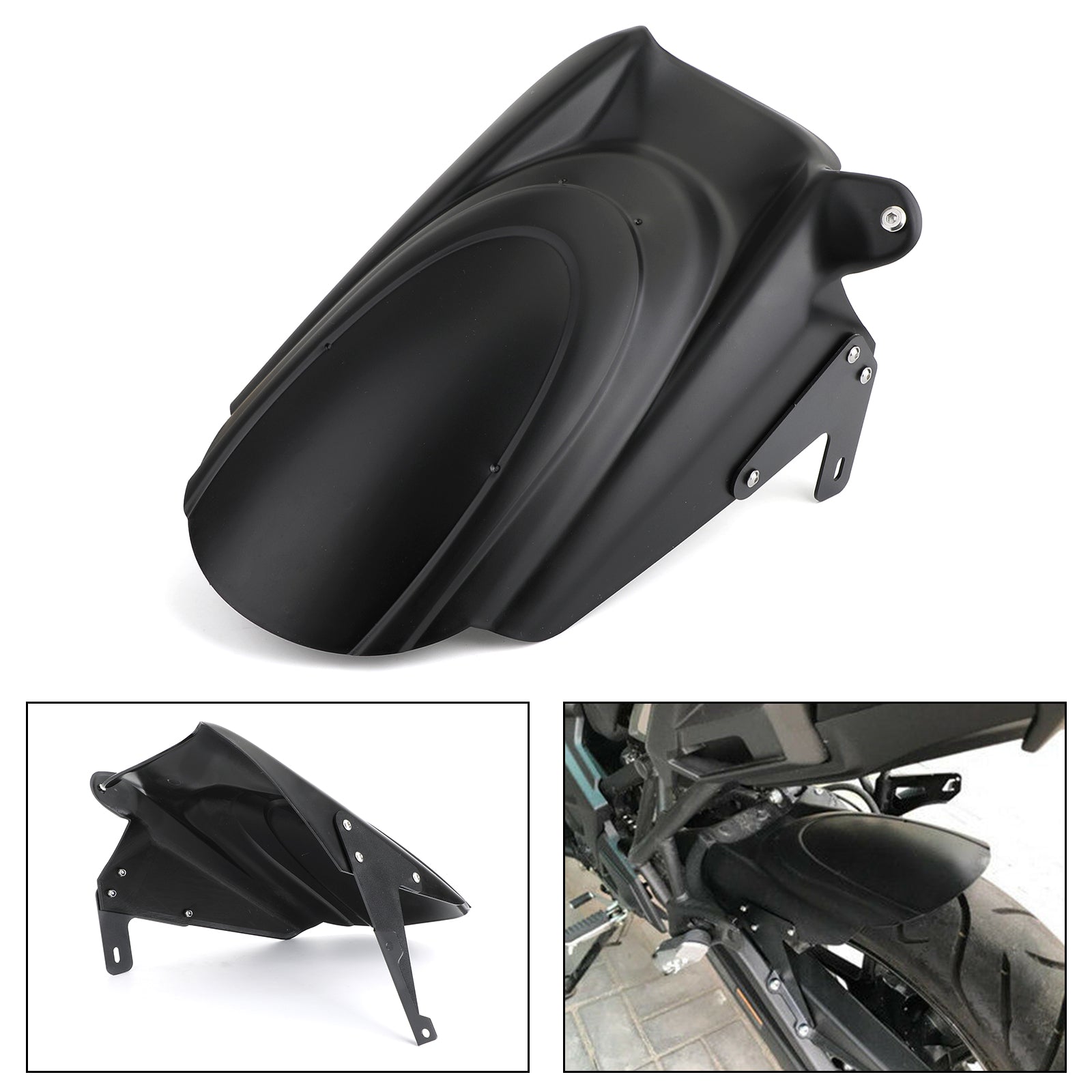 Motorcycle Rear Hugger Fender Mudguard for KAWASAKI VERSYS 650 KLE650 15-19