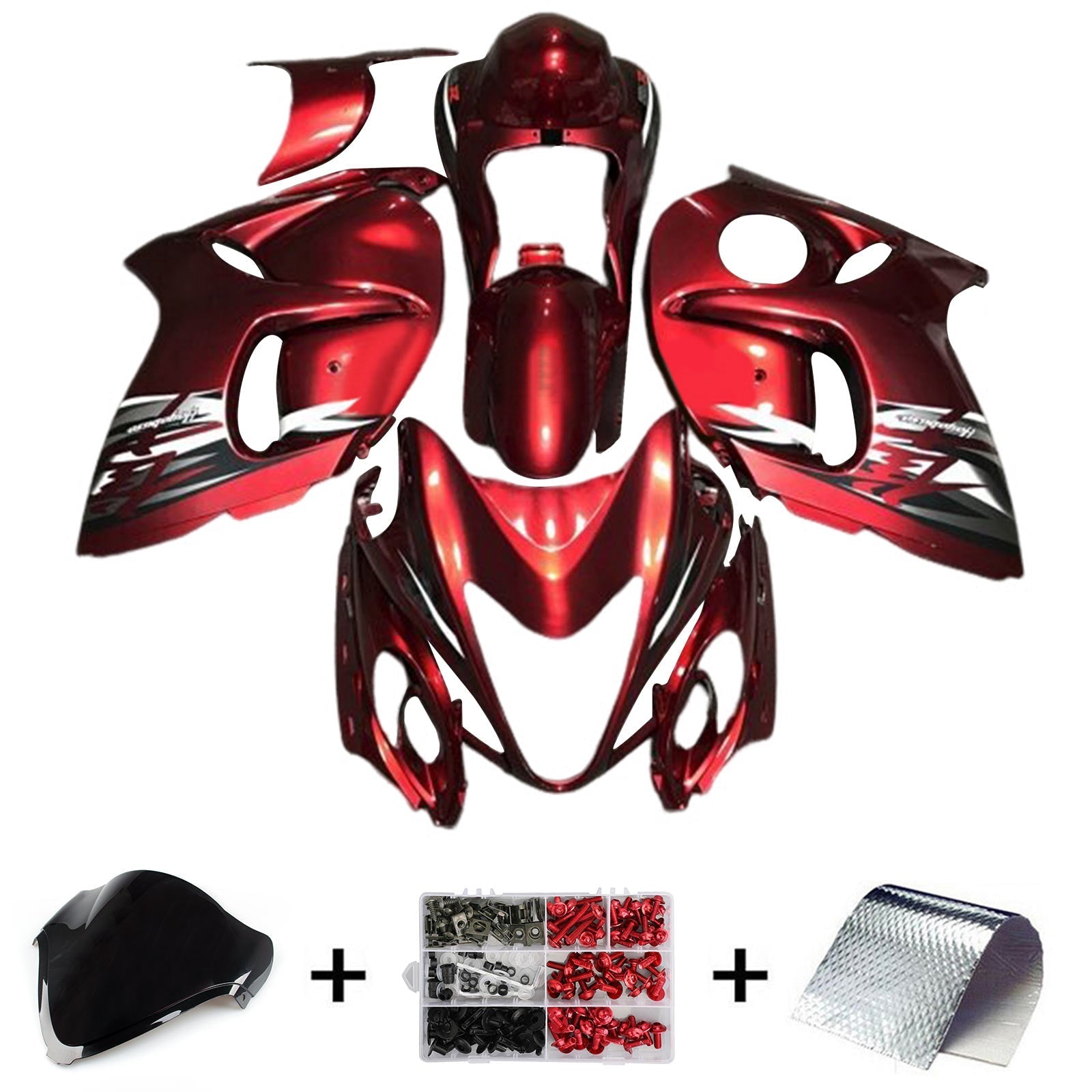 Amotopart Suzuki Hayabusa GSX1300R 2008-2020 Fairing Kit Bodywork Plastic ABS