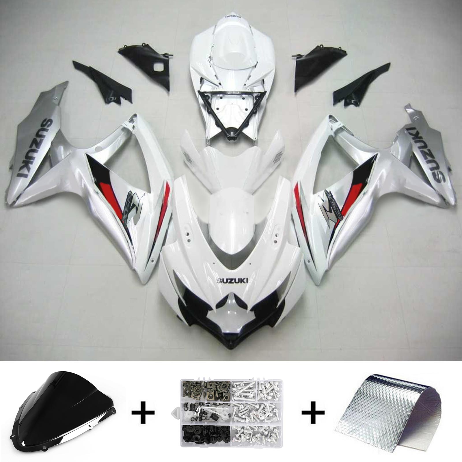 Suzuki GSXR 600/750 2008-2010 K8 Fairing Kit Bodywork Plastic ABS