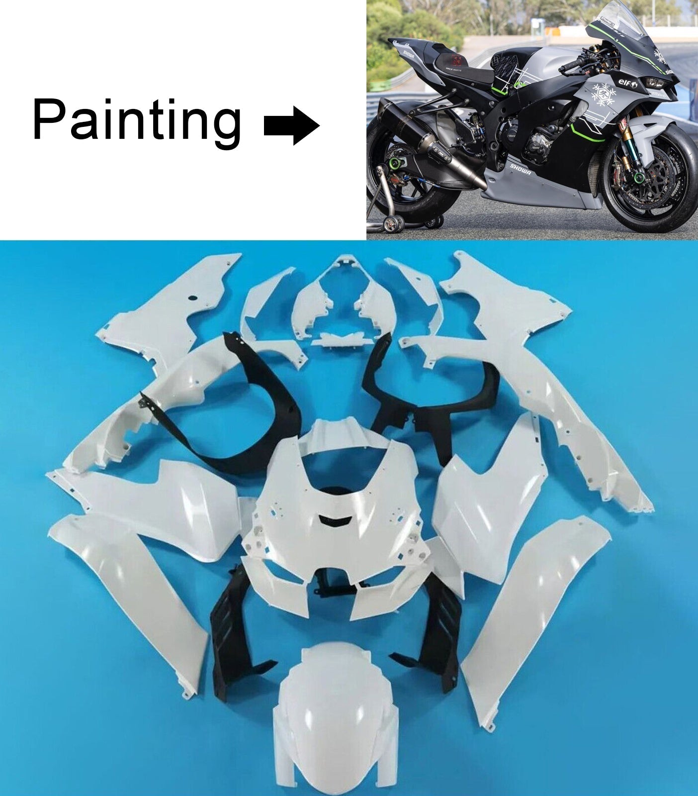 Kawasaki ZX-10R ZX-10RR 2021-2024 Fairing Kit Bodywork ABS