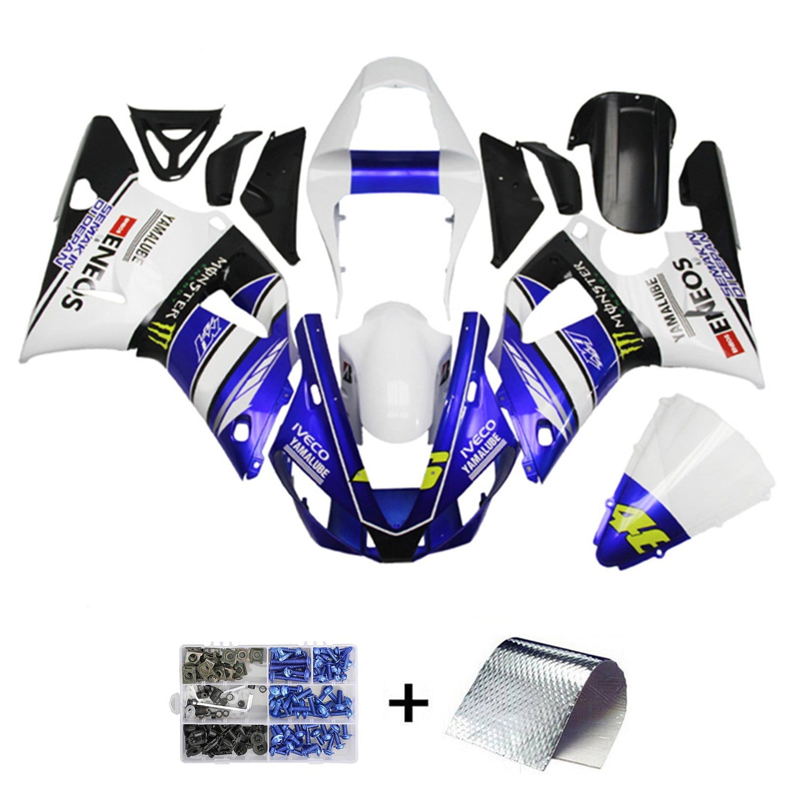 Yamaha YZF 1000 R1 1998-1999 Kit Carenado Carrocería Plástico ABS