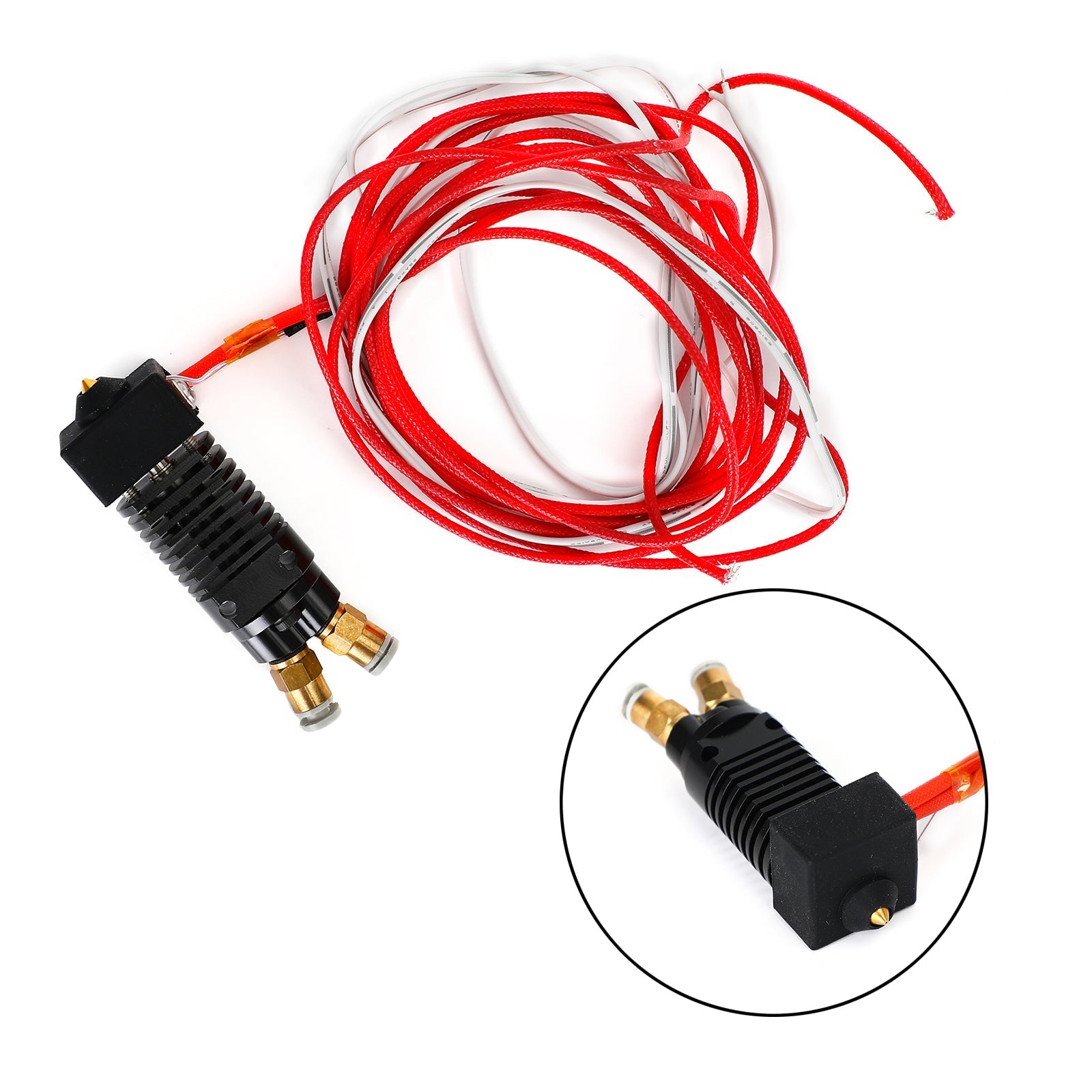 2 In 1 Out Hotend Extruder Dual Color 0.4MM Metal Hotend Extruder Kit for CR-10