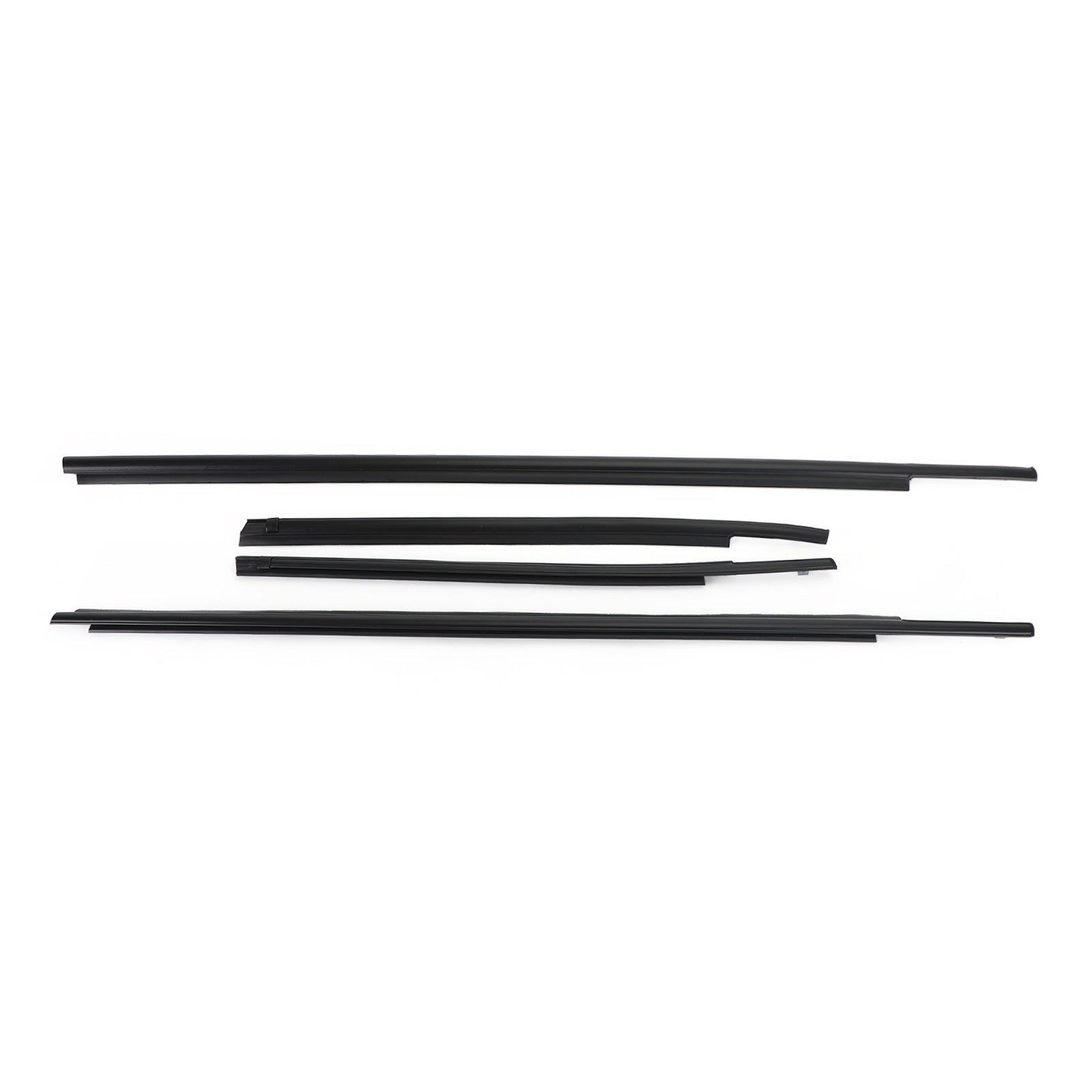 4x moldura de cinturón de sellado de burlete para ventana de coche para Toyota Tundra doble cabina 07-20 genérico