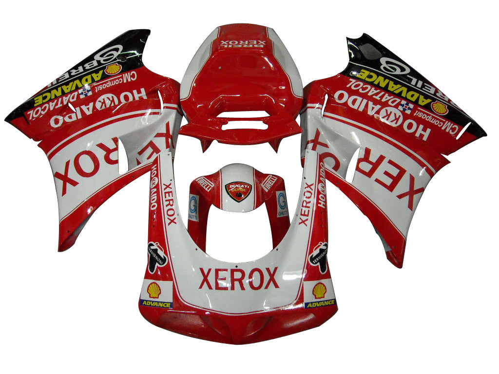 Fairings for 1996-2002 Ducati 996 Red White Xerox Generic