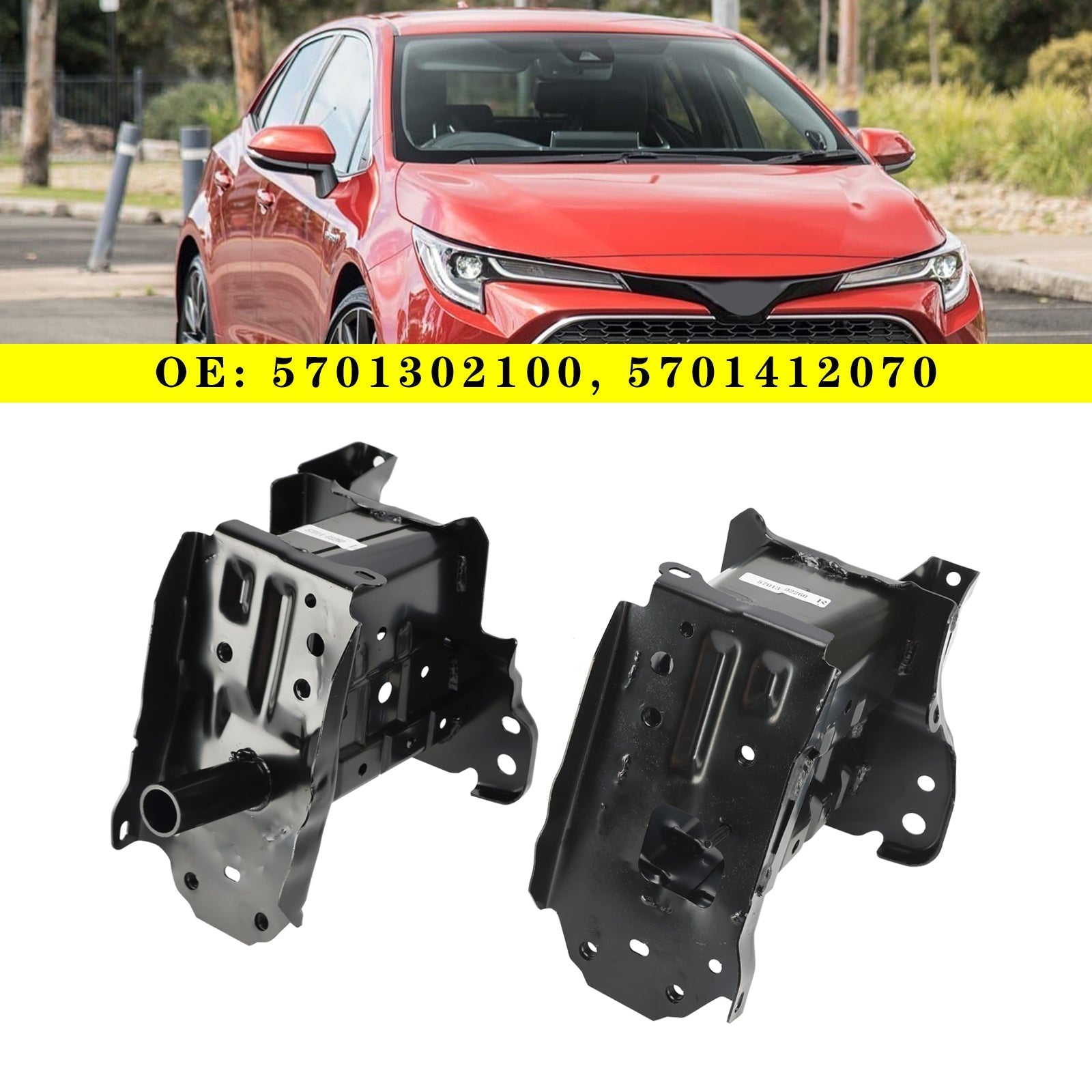 Bumper Bracket Set for Toyota Corolla 2019-2022 5701302100 5701412070