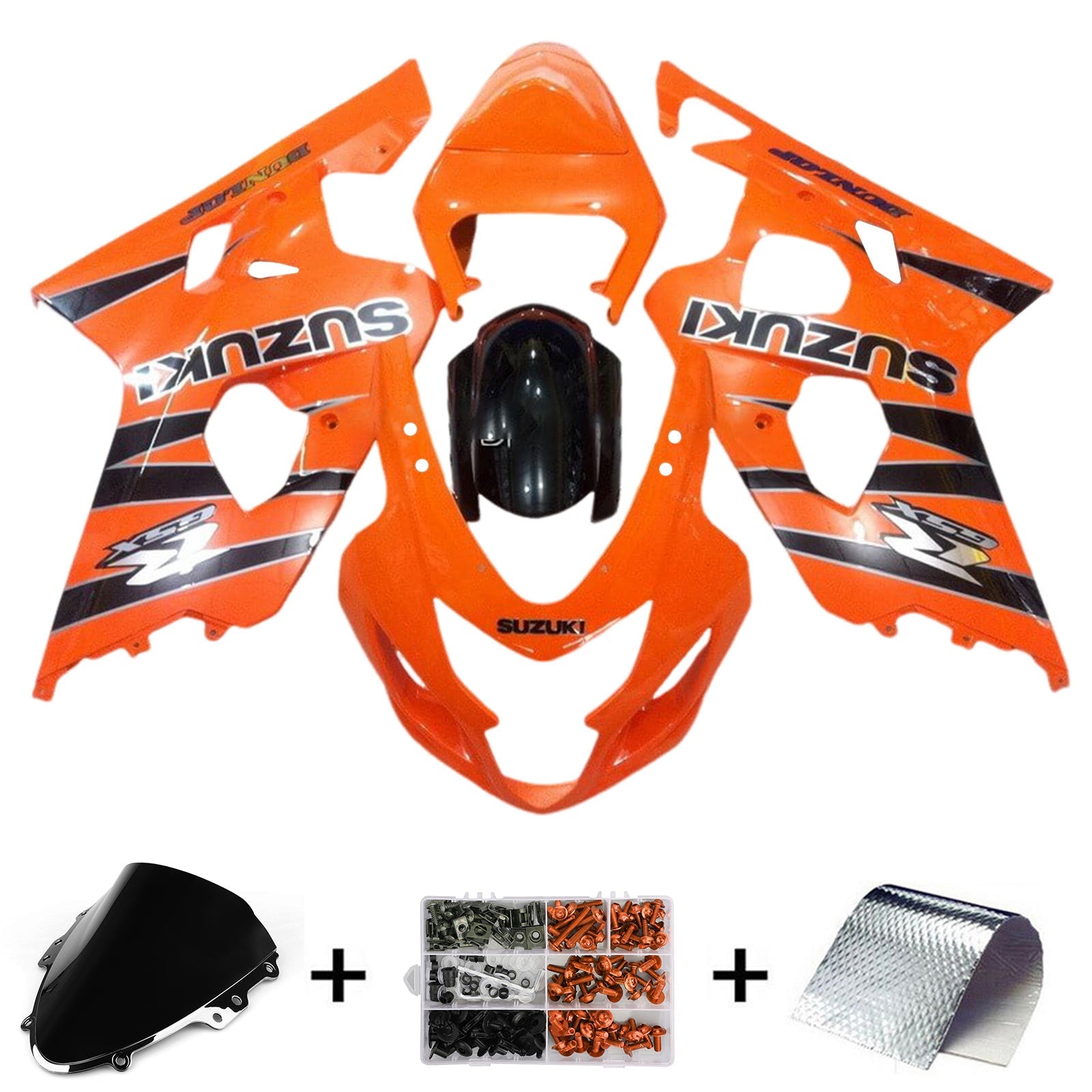 Amotopart Suzuki GSXR 600/750 2004-2005 K4 Fairing Kit Bodywork Plastic ABS