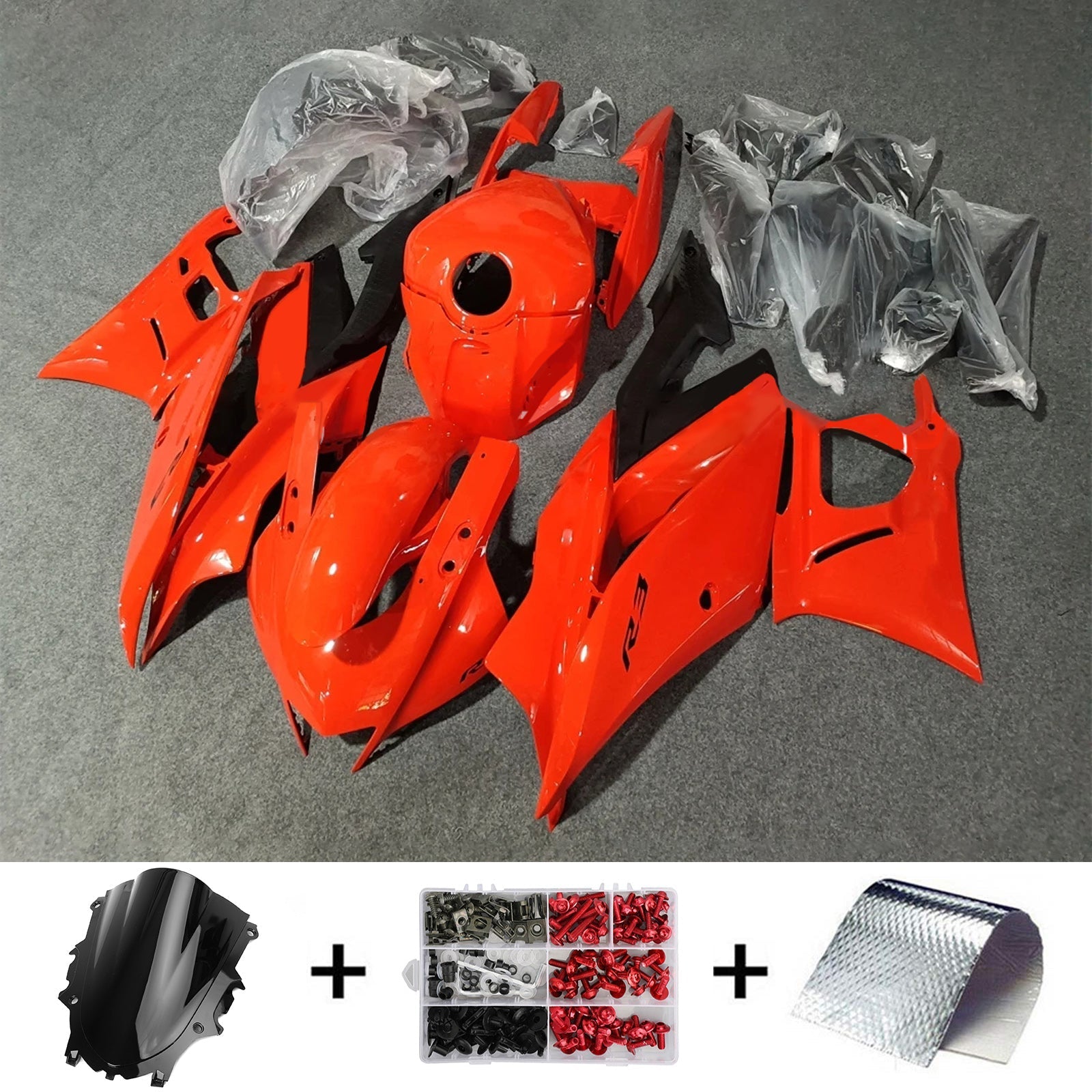 Yamaha YZF-R3 R25 2022-2023 Kit Carenado Carrocería Plástico ABS