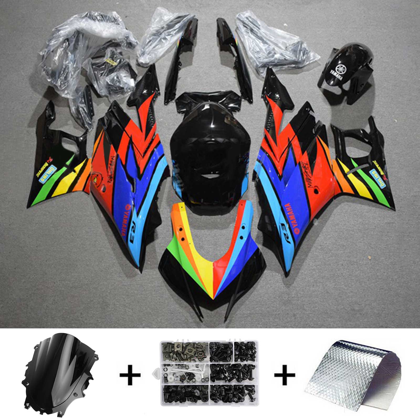 Yamaha YZF-R3 R25 2022-2023 Kit Carenado Carrocería Plástico ABS