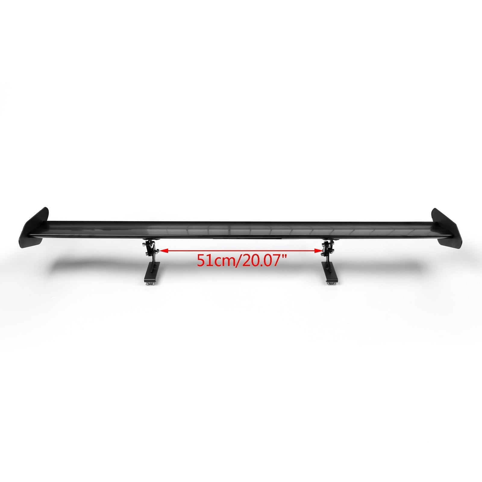 Universal Hatch Adjustable Aluminum GT Rear Trunk Wing Racing Spoiler Black 14# Generic