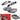 Smoke Headlight Lens Replacement & Black Gaskets Trim Kit For 05-13 C6 Corvette