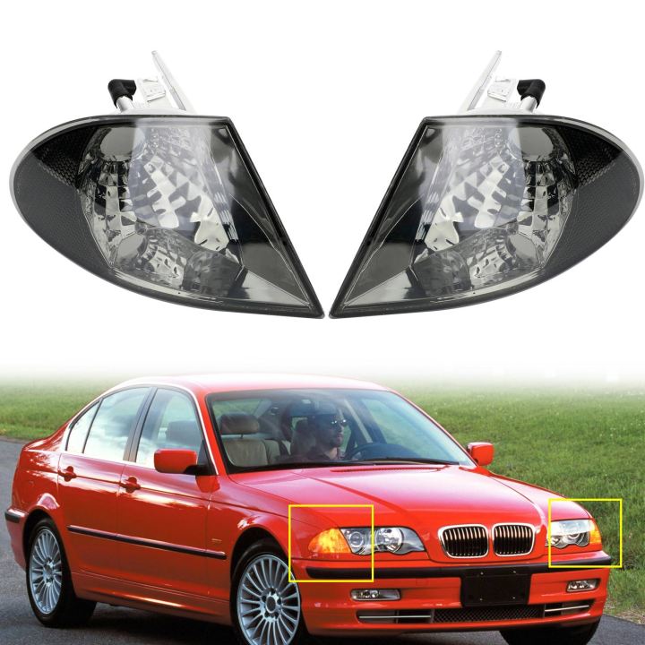 Turn Signal Corner Corner Clear Lights For BMW 3 Series E46 99-01 Gray Generic