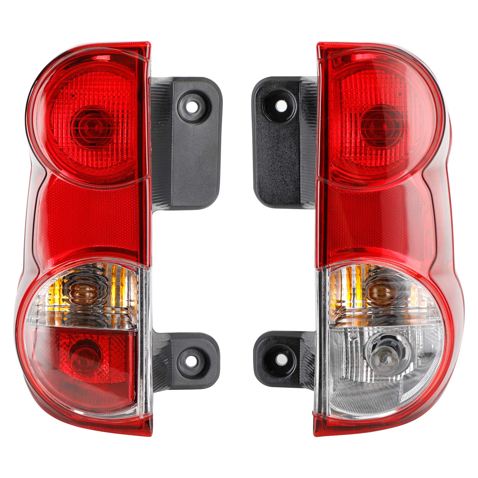 2013-2018 Nissan NV200 Left+Right Tail Light Rear Lamp Clear Red Lens