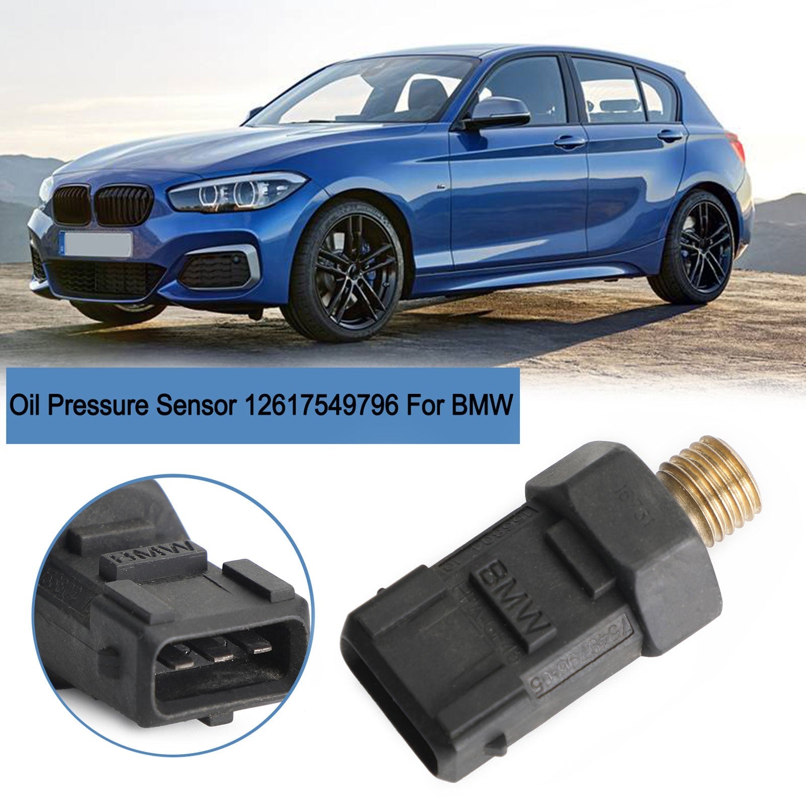 Sensor de presión de aceite 12617549796 para BMW Serie 1 E81 E88 Serie 3 E90 genérico