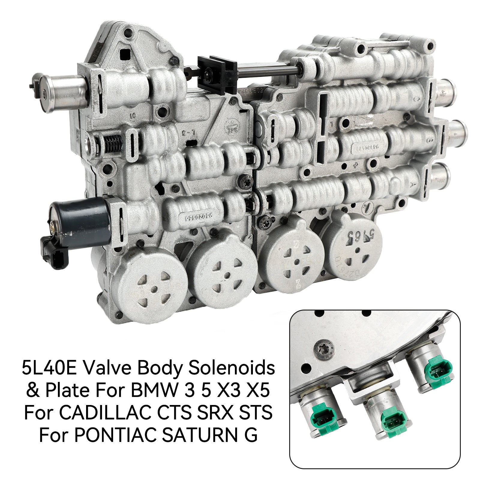 2001-2007 Cadillac CTS 5L40E P1347406 Solenoides y placa del cuerpo de la válvula 2.6L 2.8L 3.2L 3.6L