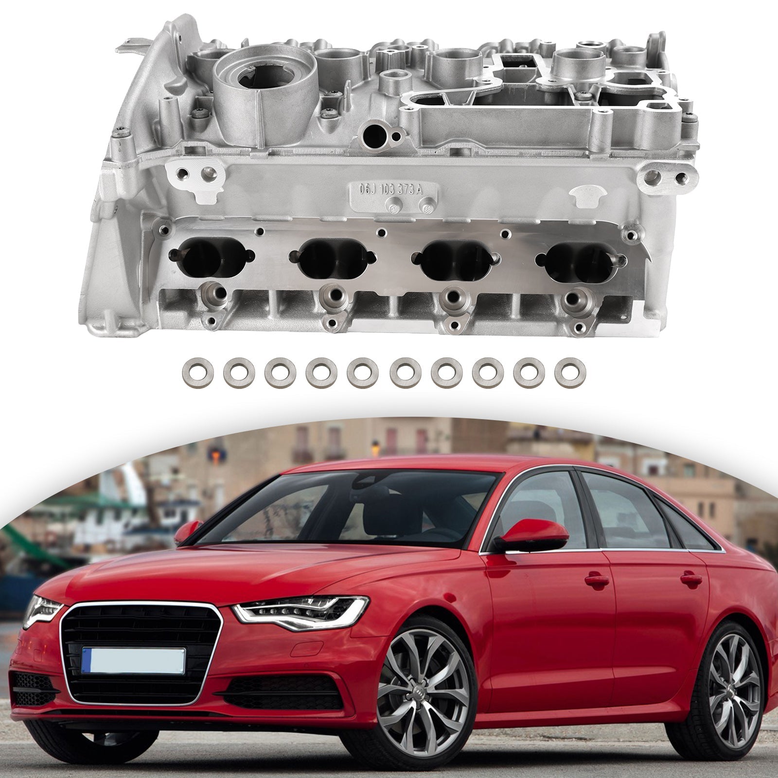 2009-2015 Audi A4 (B8) Q5 2.0 EA888 2.0T Engine Cylinder Head & Valves 06H103064L 06H103064AC