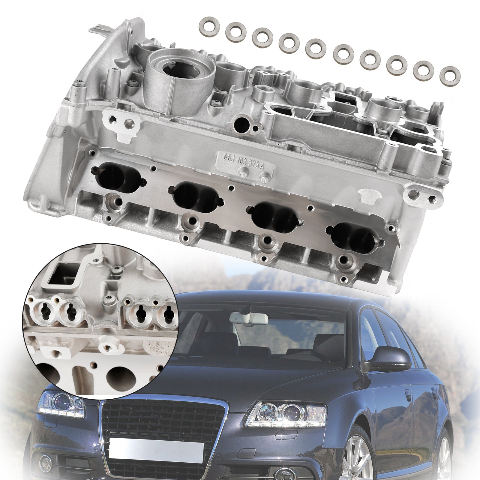 2009-2015 Audi A4 (B8) Q5 2.0 EA888 2.0T Engine Cylinder Head & Valves 06H103064L 06H103064AC