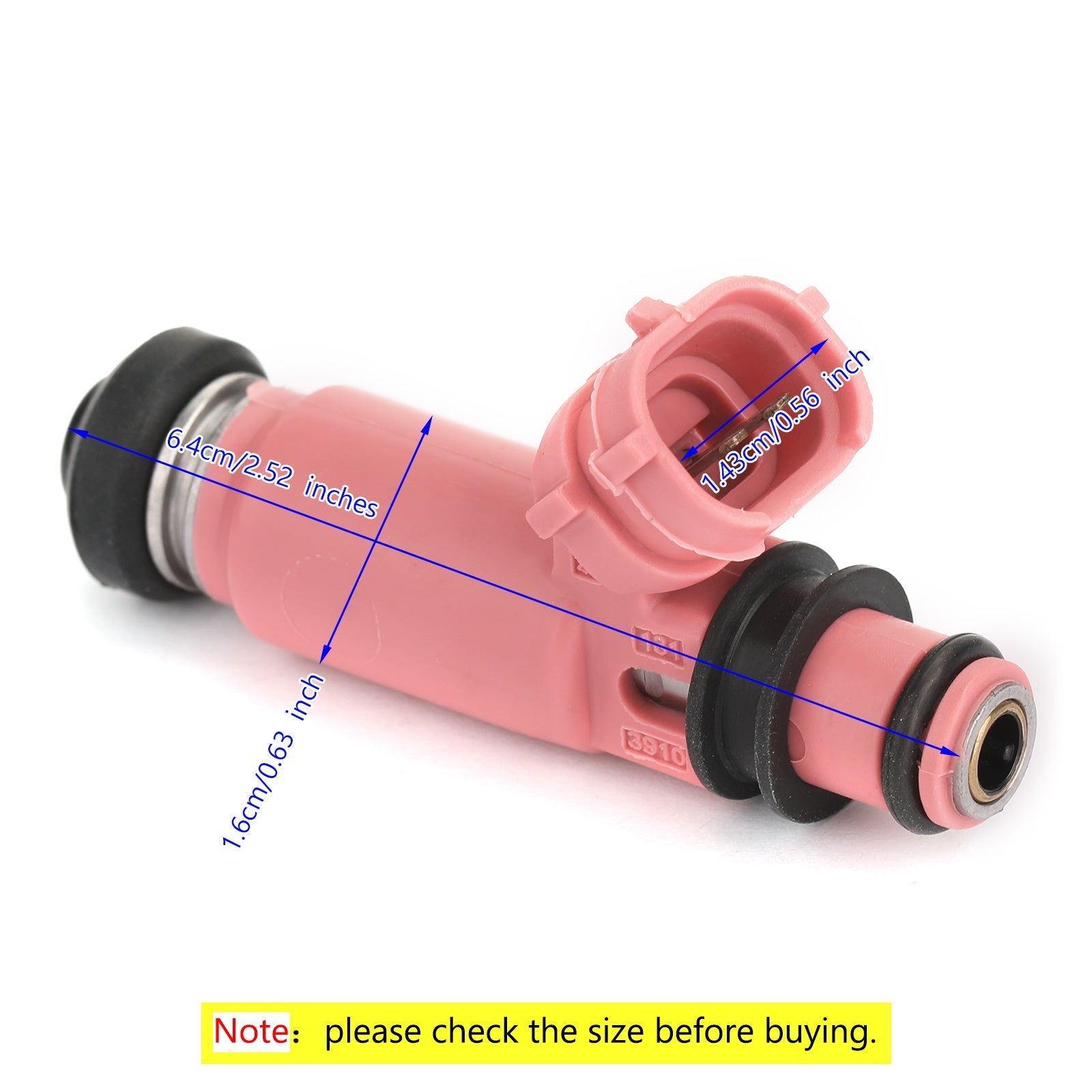 1 inyector de combustible de 565 CC 16611AA370 compatible con Sti WRX Forester Pink 16611-Aa370 genérico