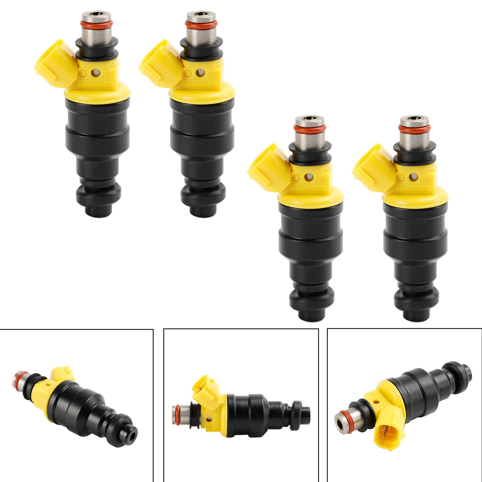 4pcs Fuel Injectors 23250-02020 Fit Toyota Carina 92-97 AT190 Avensis 97-00 Generic