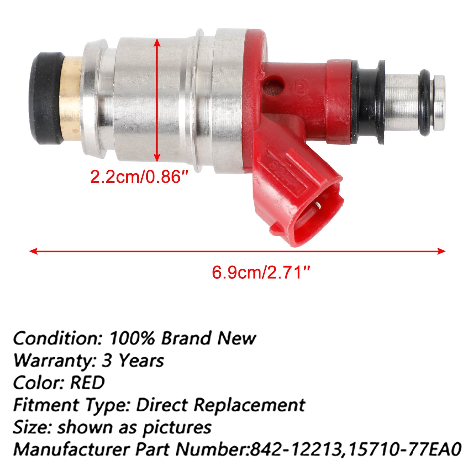 Isuzu Amigo Pickup Rodeo 2.6L Fuel Injectors JS28-2 8970795320