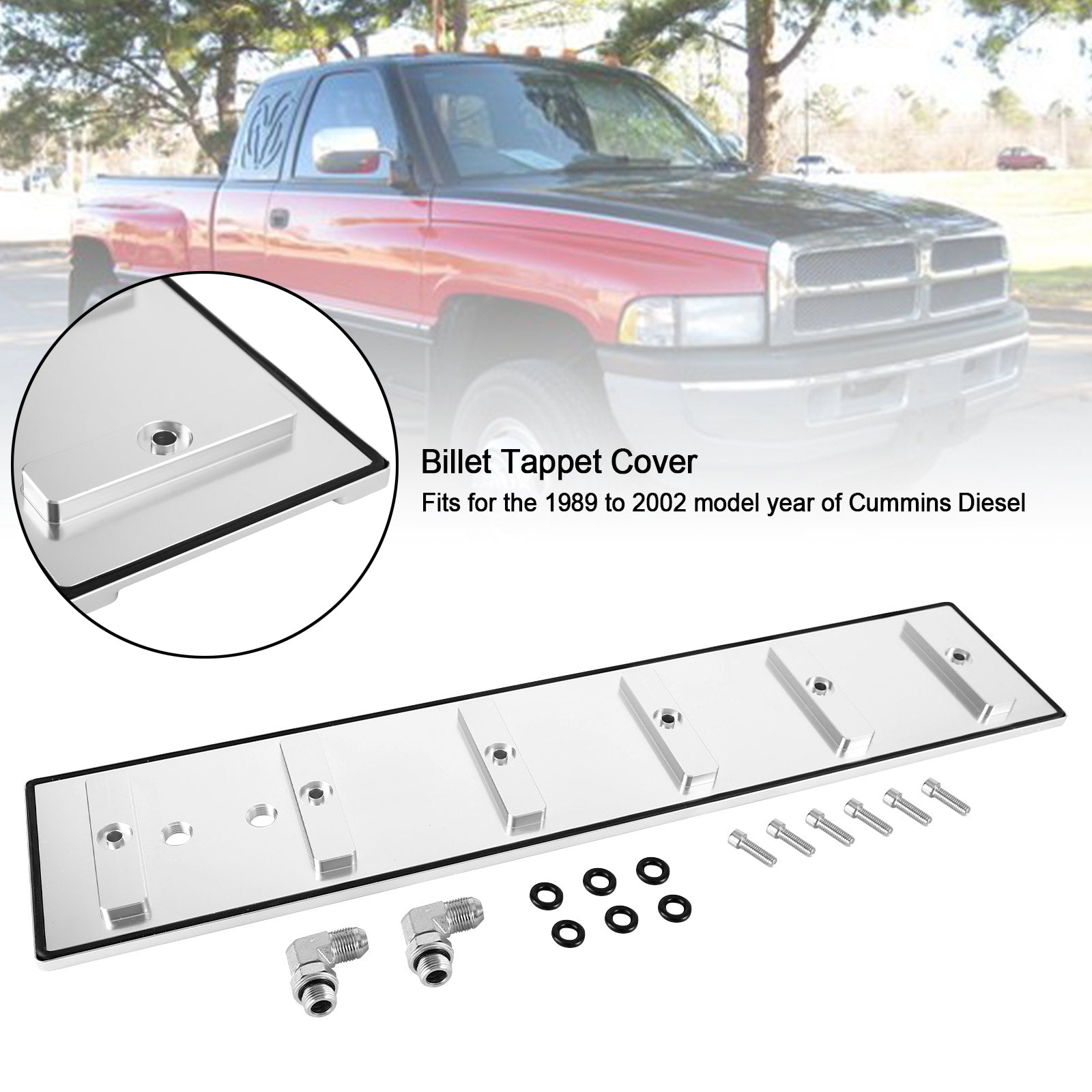 1989 – 2002 Cummin's 5.9L motores diésel Billet cubierta de taqué genérico