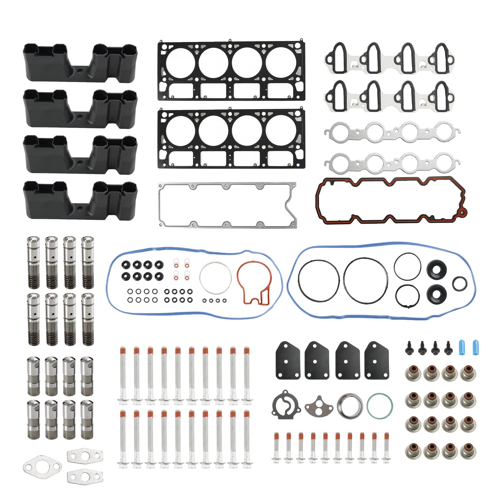 2008-2010 GMC Yukon 5.3L 5328CC 325CID V8 OHV, (16 Valve) AFM Lifter Replacement Kit Head Gasket Set Head Bolts Lifters Guides Fedex Express Generic