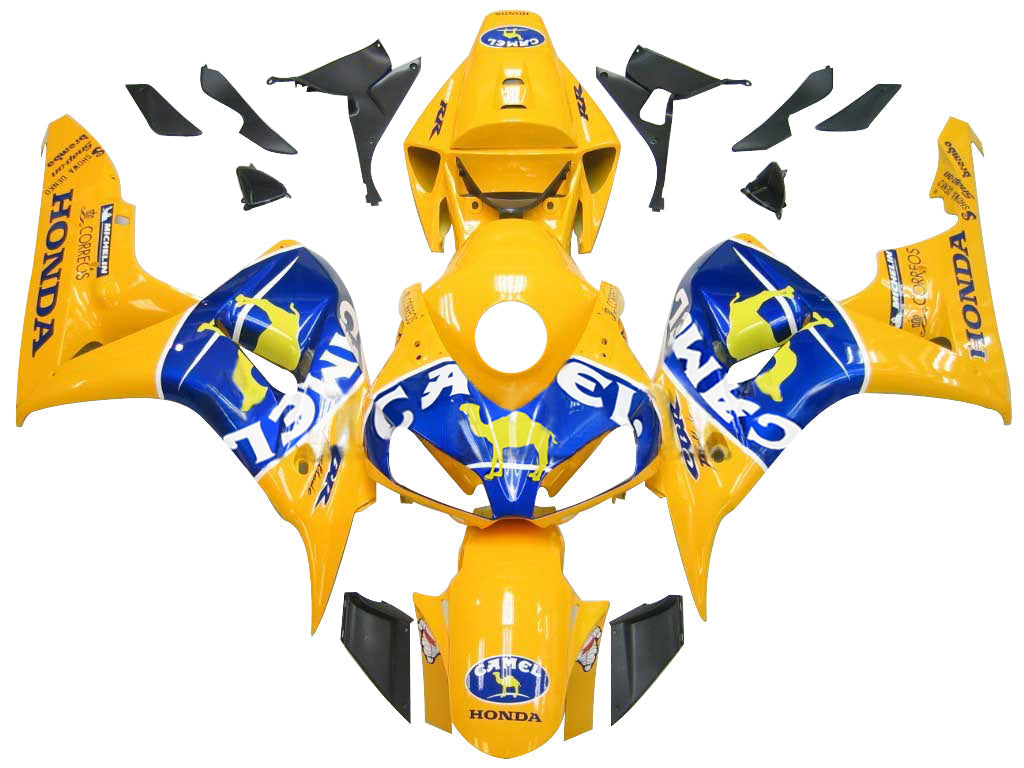 Carenados 2006-2007 Honda CBR 1000 RR Amarillo Azul Camel Genérico