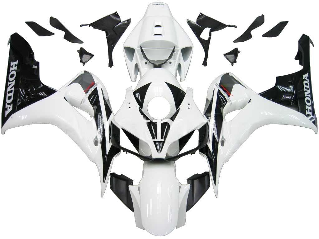 Carenado 2006-2007 Honda CBR 1000 RR blanco y negro CBR Racin Generic