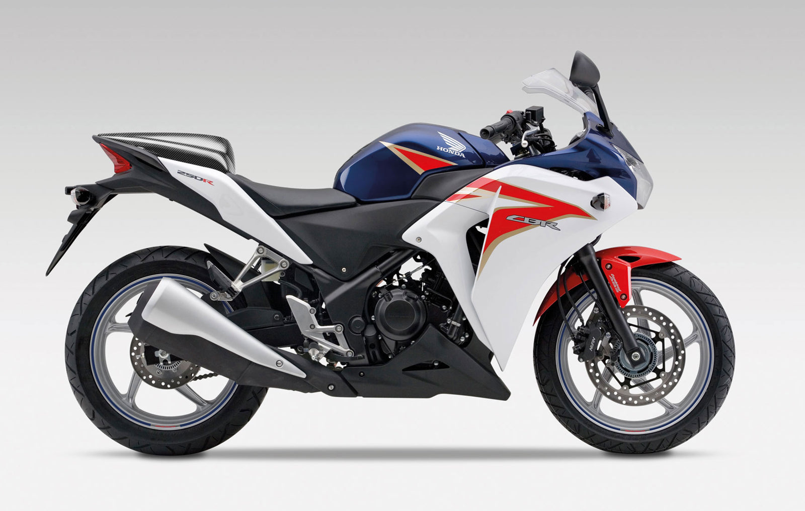 Carenados 2011-2015 Honda CBR250R HRC Blanco Rojo Azul Genérico