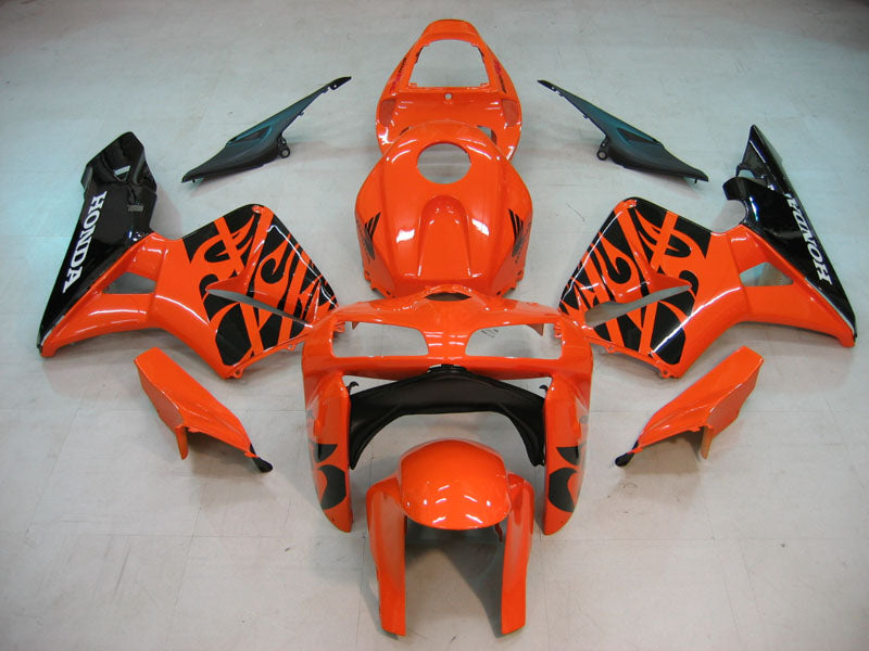 Carenados 2005-2006 Honda CBR 600 RR Naranja y Negro Tribal Honda Generic