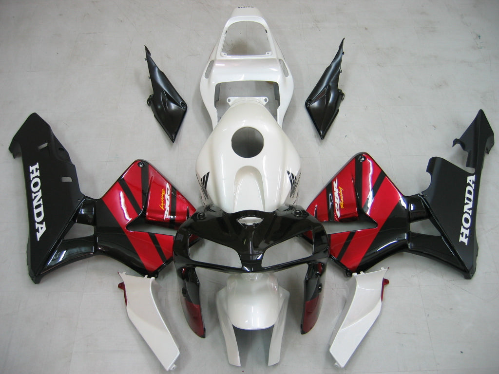 For CBR600RR 2005-2006 Bodywork Fairing White ABS Injection Molded Plastics Set