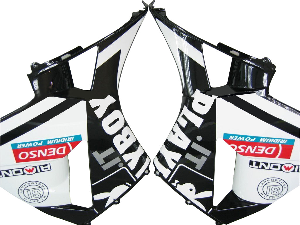 Carenados 2005-2006 Honda CBR 600 RR Negro y Blanco Playboy Genérico