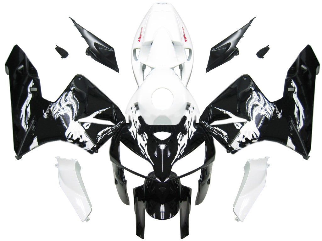 Carenados 2005-2006 Honda CBR 600 RR Blanco y Negro Tribal Genérico