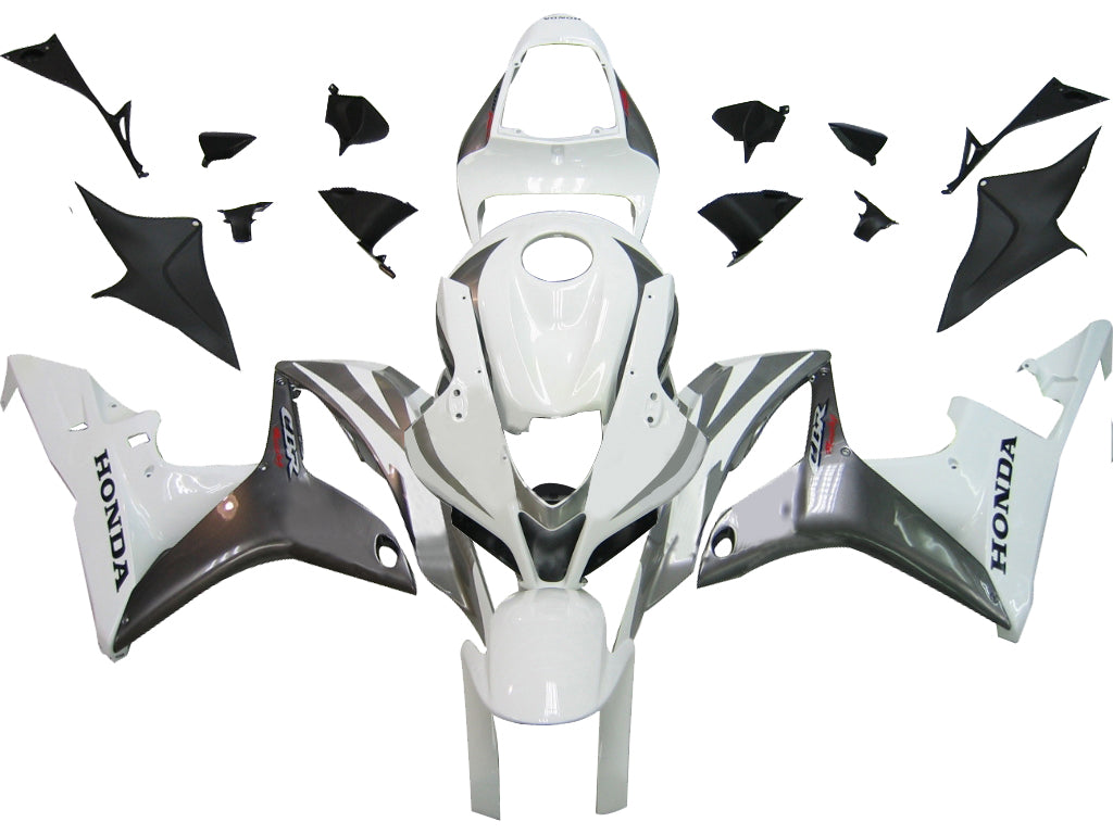 Carenados 2007-2008 Honda CBR 600 RR Blanco y Plata CBR Genérico