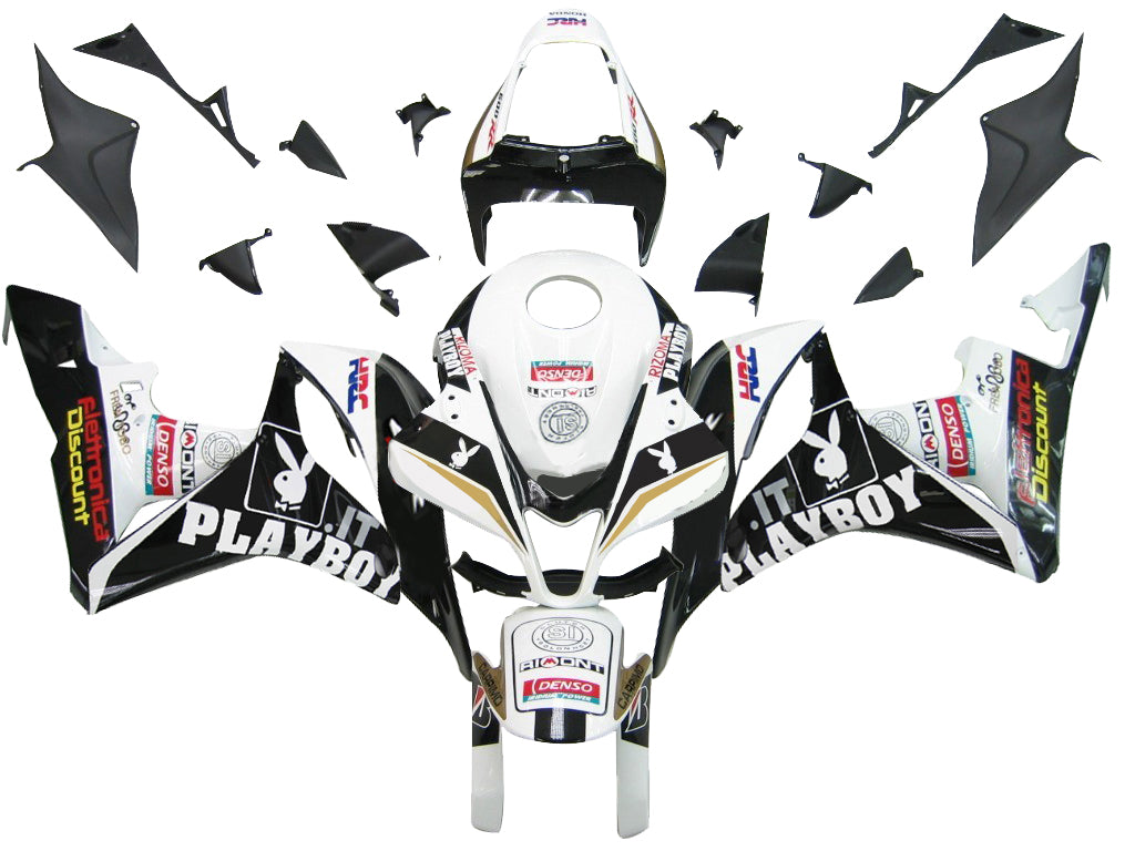 Fairings 2007-2008 Honda CBR 600 RR Black Playboy Generic