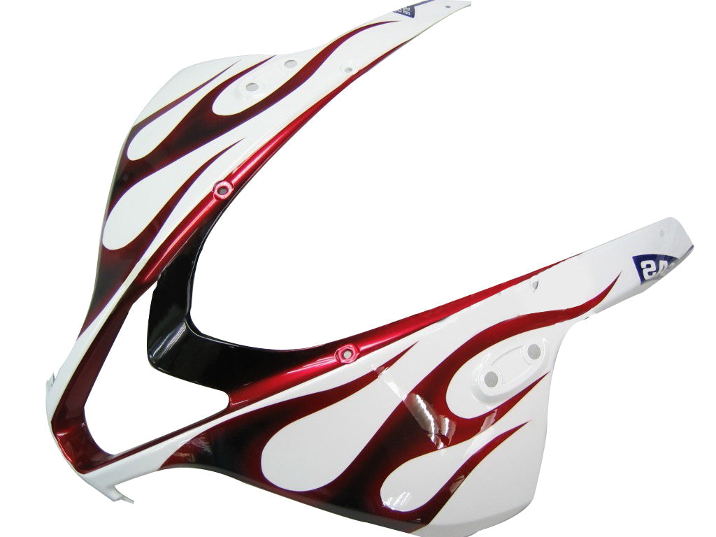 Fairings 2007-2008 Honda CBR 600 RR White Black&Red Flame CBR Generic