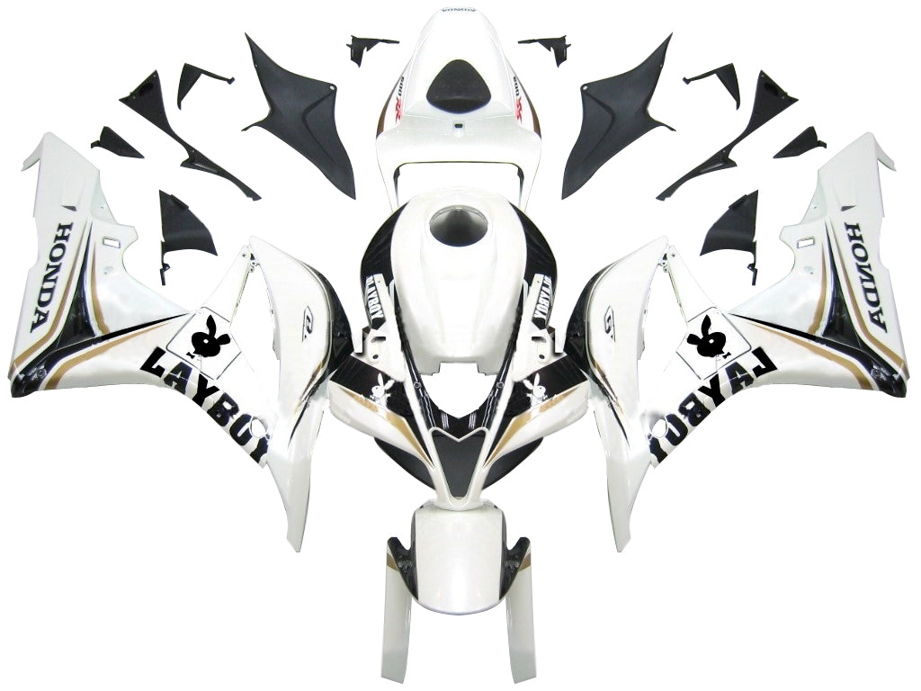 Fairings 2007-2008 Honda CBR 600 RR White & Black Playboy Generic